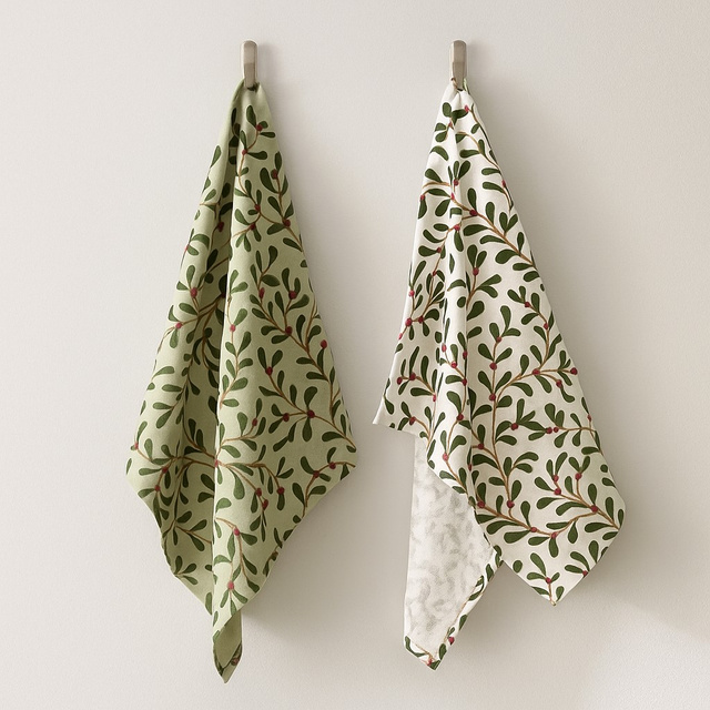 Prosoape de bucătărie cu model mic MISTLETOE, 50 x 70 cm, 2 buc.