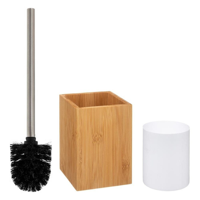 Perie WC BAMBOO cu suport, 30 cm