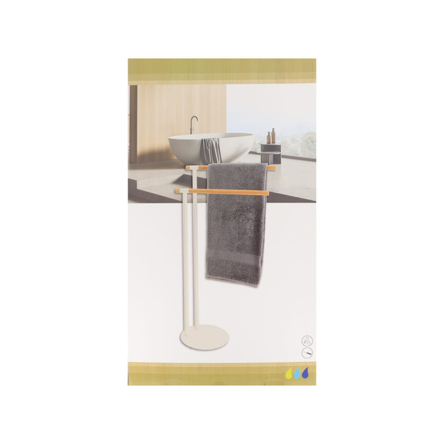 Suport pentru prosoape cu două brațe MAT, 77,5 x 39,5 x 22 cm