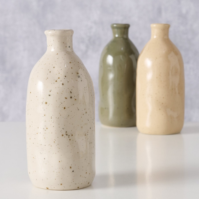 Vaza din portelan Mylana, 15 cm, verde