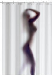 Perdea de dus Wenko, 180 x 200cm, Alb