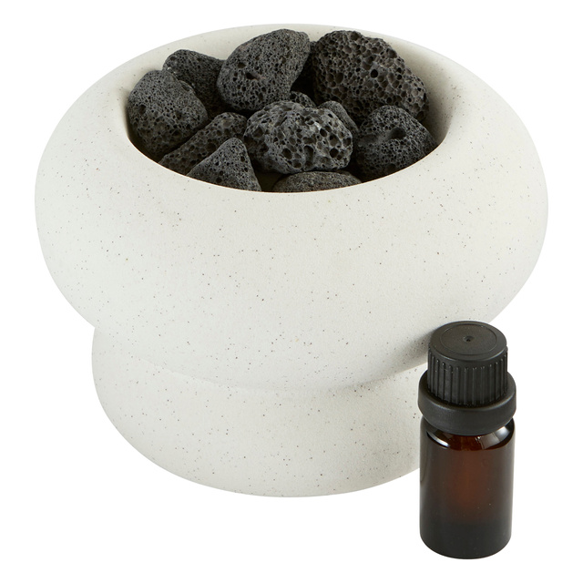 Difuzor de aromă MALAKITE cu pietre + 10 ml ulei parfumat