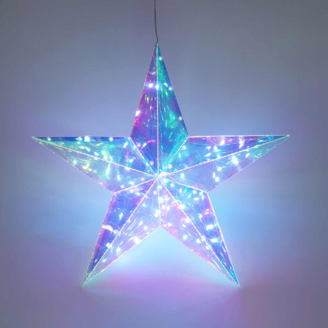 Decorațiune luminoasă pentru fereastră, Stea 37 cm