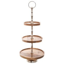 Platou din lemn de mango, inaltime 62 cm