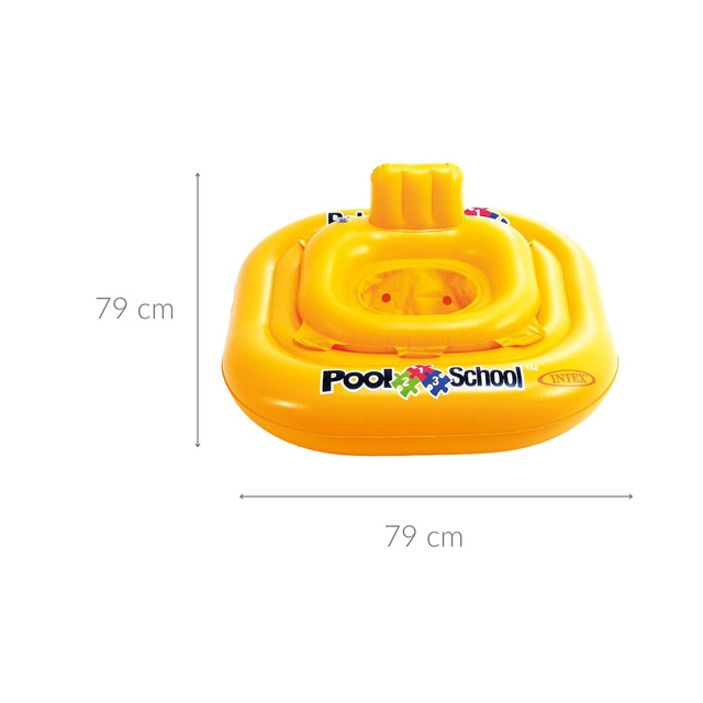 Scaun gonflabil pentru invatarea inotului, 79 x 79 cm