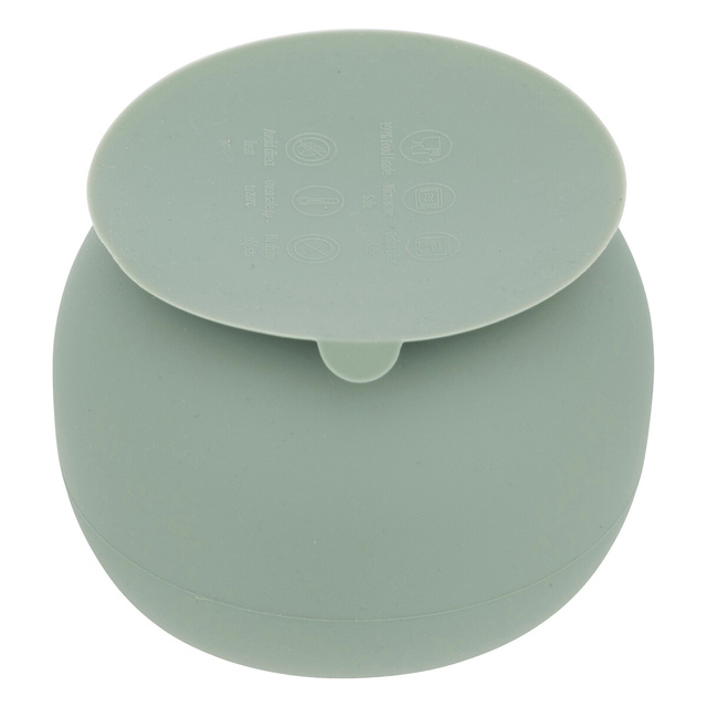 Set de masă pentru copii Dino din silicon, verde