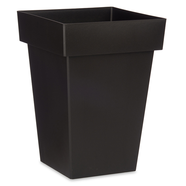 Ghiveci cu auto-udare, plastic, patrat