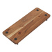 Tava de servire din lemn de salcam cu manere metalice, 40 x 15 x 5 cm