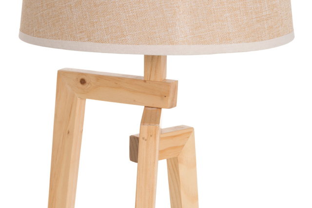 Lampa de masa cu abajur din in, 66 cm