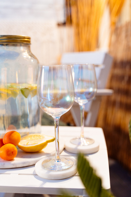 Set 4 coastere MARBLE, 10 cm