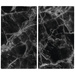 Plăci de protecție din sticlă MARBLE BLACK pentru aragaz – 2 bucăți, ZELLER, model 4