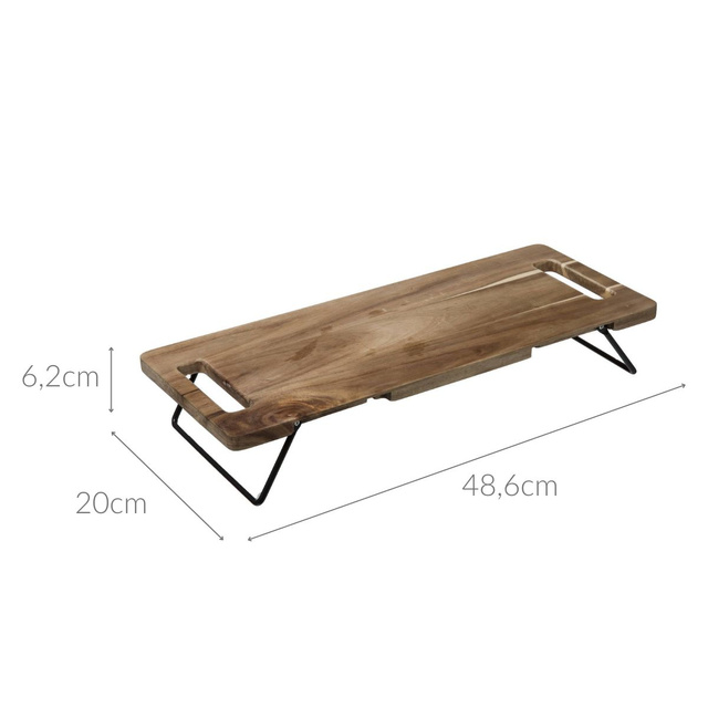 Tava de servire TRIBECART, 48 x 20, din lemn