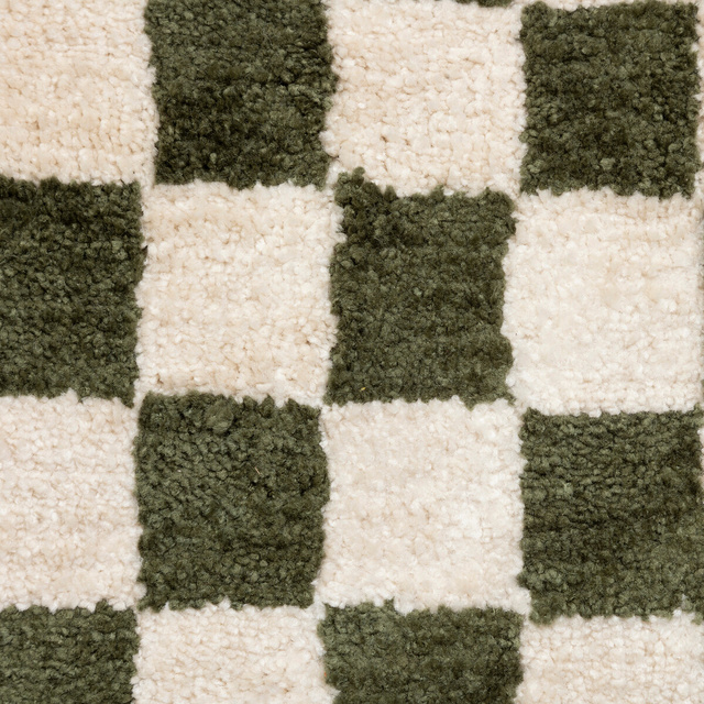 Pernă tuftată în carouri, 38 × 58 cm