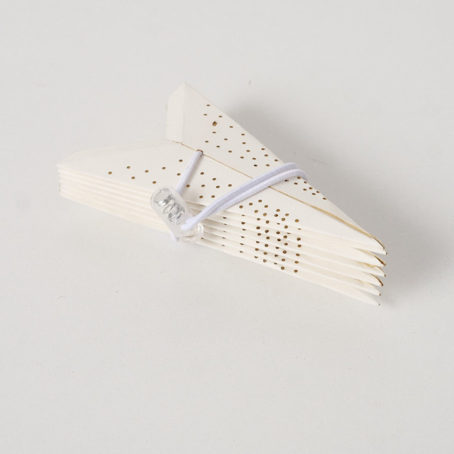 Stea decorativă din bambus pentru fereastră, KASSINA, Ø 20 cm, albă