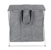 Coș pentru rufe TRIO TOP, gri, 3 compartimente, WENKO
