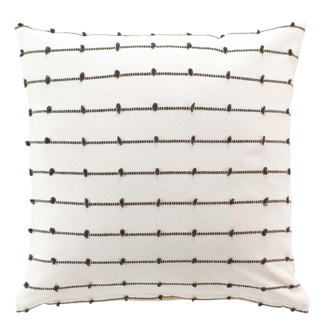 Perna decorativa LINECHIC, bumbac reciclat, 45 x 45 cm