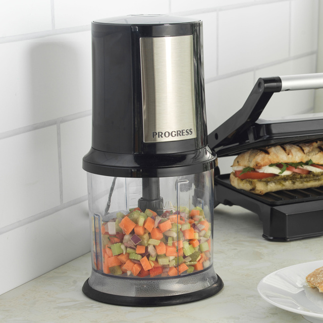Tocator de legume 400 W Progress, lamă din oțel inoxidabil, 500 ml