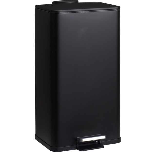 Coș de gunoi metalic DELTA, negru, 30 l