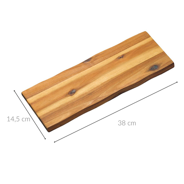 Tava de servire, lemn de salcam, 38 x 14,5 cm, Kesper