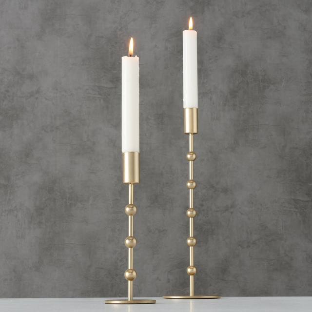 Un set de sfeșnice aurii, KIMBERLY