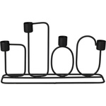 Sfeșnic cu modele geometrice, 27 x 16 cm