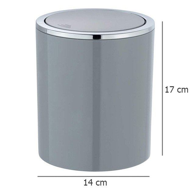 Cos de gunoi SWING, Gri, 2L, WENKO