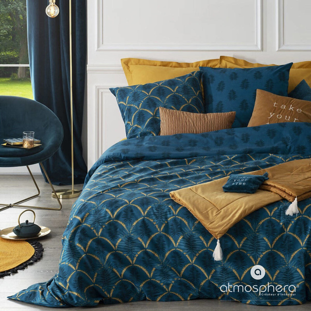 Cuvertura de pat din velur, 80 x 180 cm