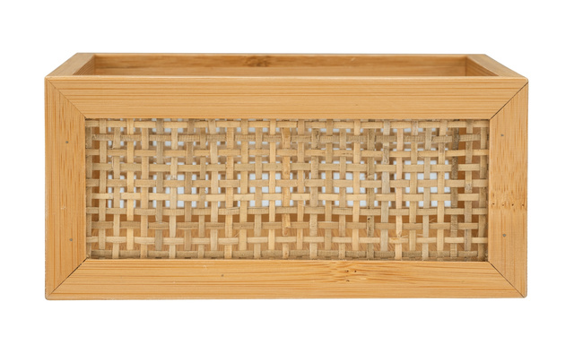 Suport cosmetice ALLEGRE BAMBOO, 15 x 7 x 15 cm, WENKO