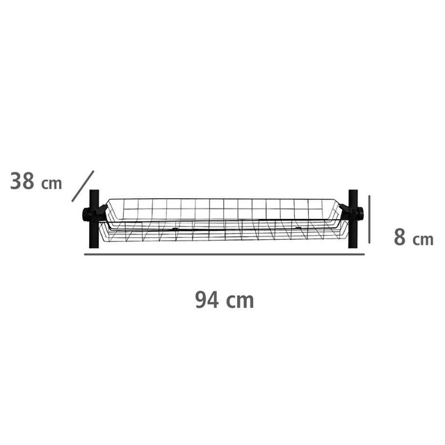 Coș pentru dulap, HERKULES 2 piese, 83x38x8cm, WENKO