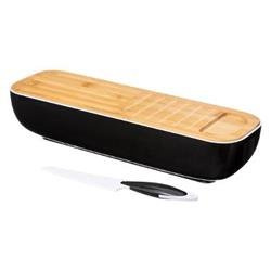 Recipient pentru baghete cu tocator + cutit, 40 x 12 cm