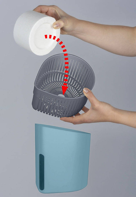 Un cartuș pentru dezumidificator cu parfum de portocala - formă de cilindru, 1 kg, WENKO