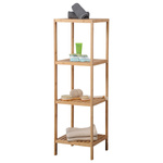 Raft din bambus, 4 rafturi, 115 x 35 x 35 cm, Kesper