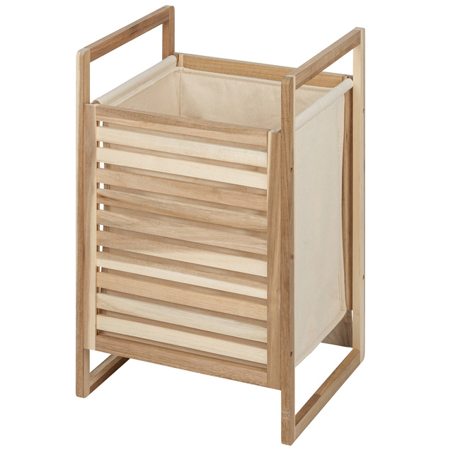 Cos de rufe din lemn ACINA din stofa, 56 litri, Wenko