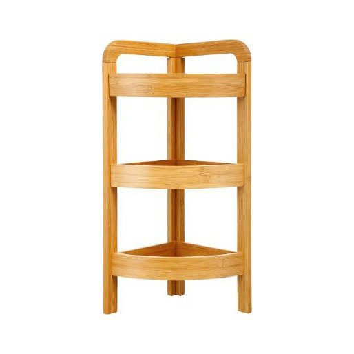 Organizator pentru baie 5five Simple Smart, 3 suporturi, 61 x 23 x 23 cm, Lemn de bambus, Maro