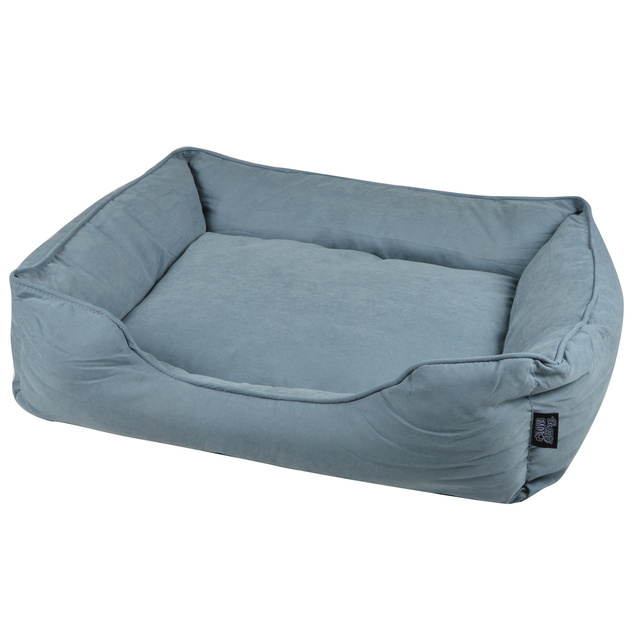 Pat pentru caini SOFTY, inalt, microfibra moale, 73 x 60 cm