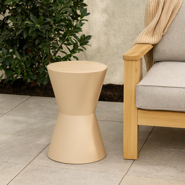 Meseu lateral pentru canapeaua tip totem TOME, Ø 29 x 45 cm, nisipiu