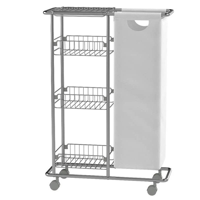 Carucior multifuncțional SLIM - raft de bucătărie, baie, WENKO