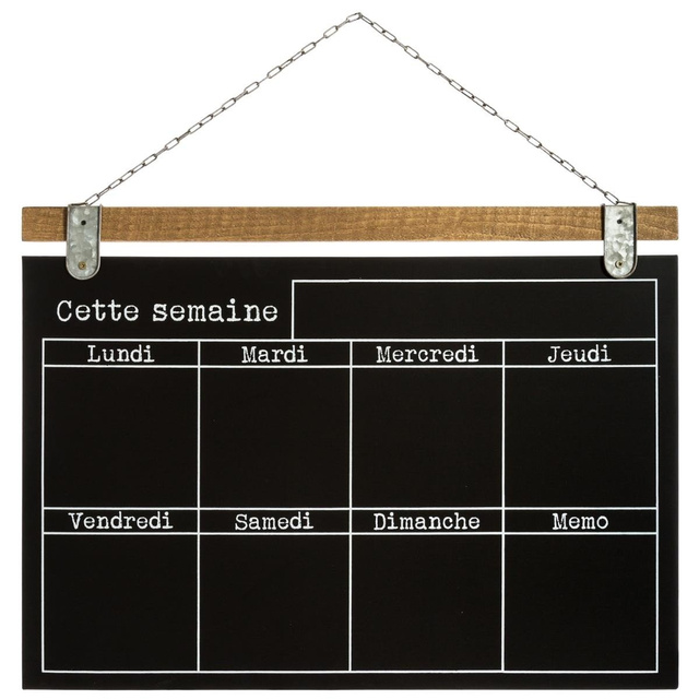 Tablă suspendată cu calendar, 69 x 50 cm