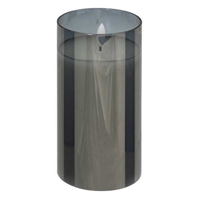 SENA set de lumânări LED sticlă negru