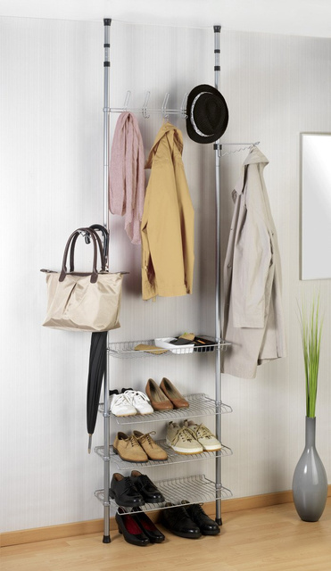 Organizer telescopic pentru haine APOLLON, suport pentru hol, WENKO