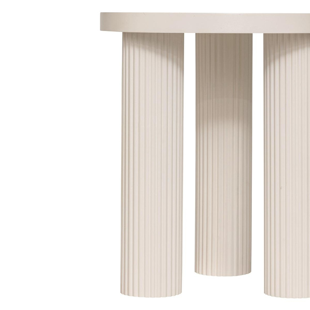 Măsuță de cafea rotundă TELLA, crem, Ø 40 cm