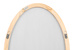 Oglindă ovală cu ramă din lemn RUNO, 40 x 60 cm