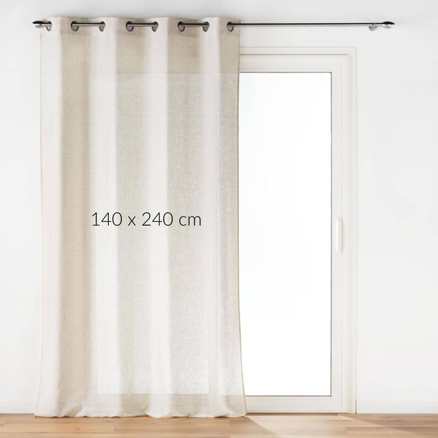Perdea cu efect de in, PAULINE, 140 x 240 cm