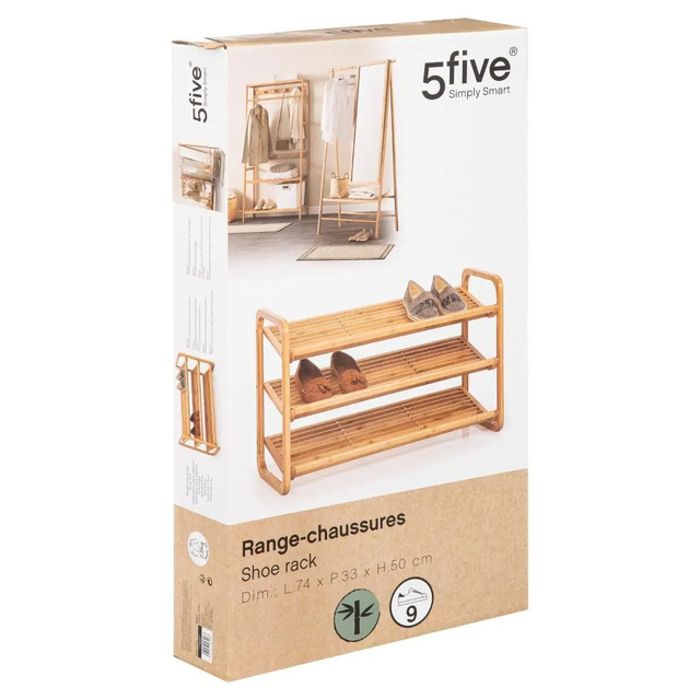 Pantofar din bambus, 3 niveluri