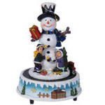 Cutie muzicala de Craciun, mobila cu iluminare LED