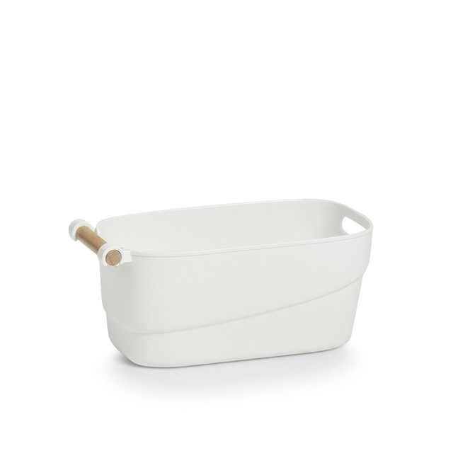 Organizator pentru accesorii de baie, 27 x 14,5 x 12 cm, alb, ZELLER