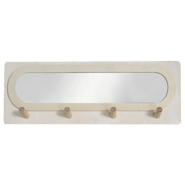 Cuier pentru hol, cu oglinda, Simplicity, 75 x 47 cm