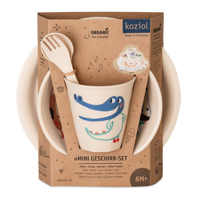 Set veselă pentru copii HOP ON AT HOME, 4 piese, KOZIOL