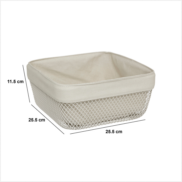 Coș modern pentru pâine MAYAJ, 25,5 × 25,5 × 11,5 cm