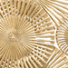 Decoratiune de perete Alexa gold, metal, 99 x 71 cm